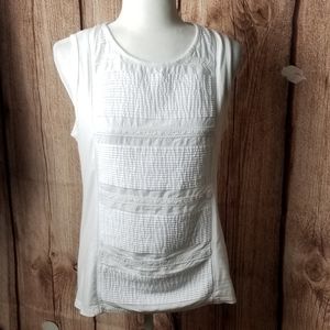 Tommy Hilfiger white sleeveless cotton top…